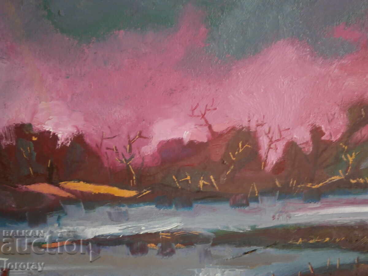 Τοπίο 80x65,5 λάδι φαζέρ - 5