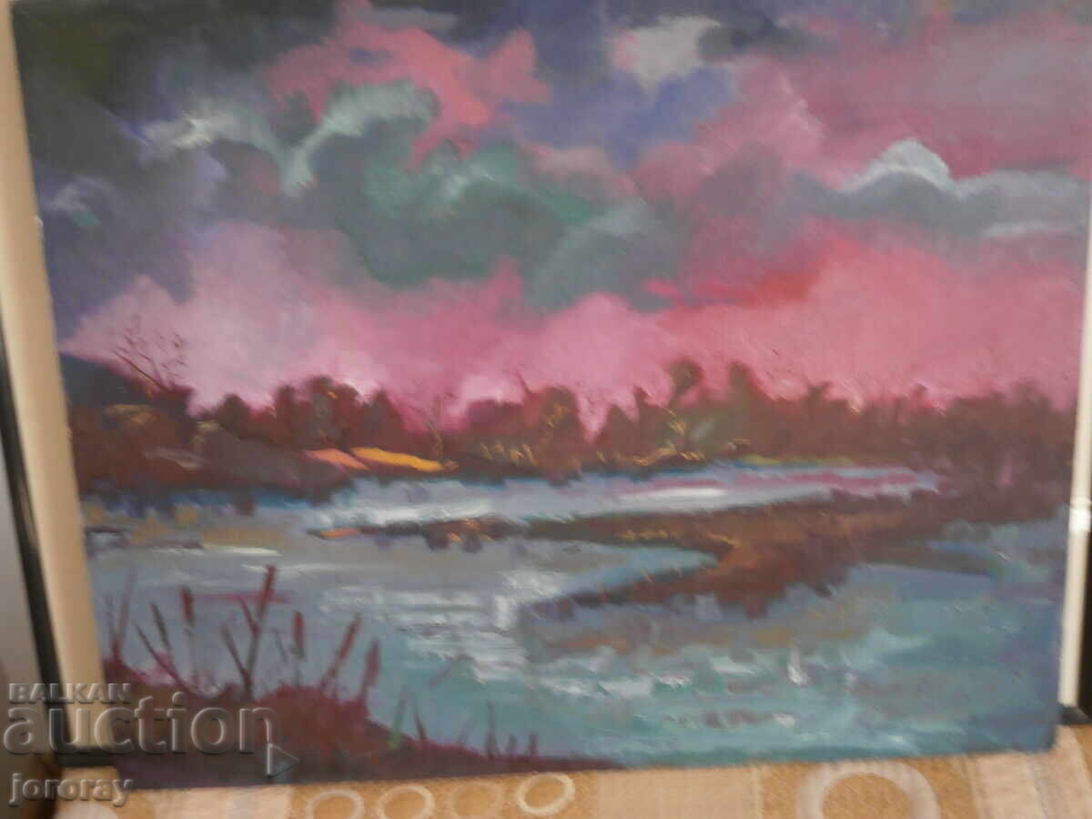 Τοπίο 80x65,5 λάδι φαζέρ