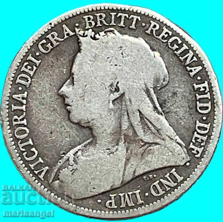 1 șiling 1897 Marea Britanie Victoria argint - 6