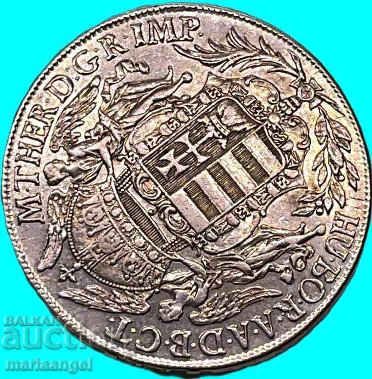 Livrarea Taler 1776 Ungaria Maria Terezia 27.83g Kremnitz argint Patină