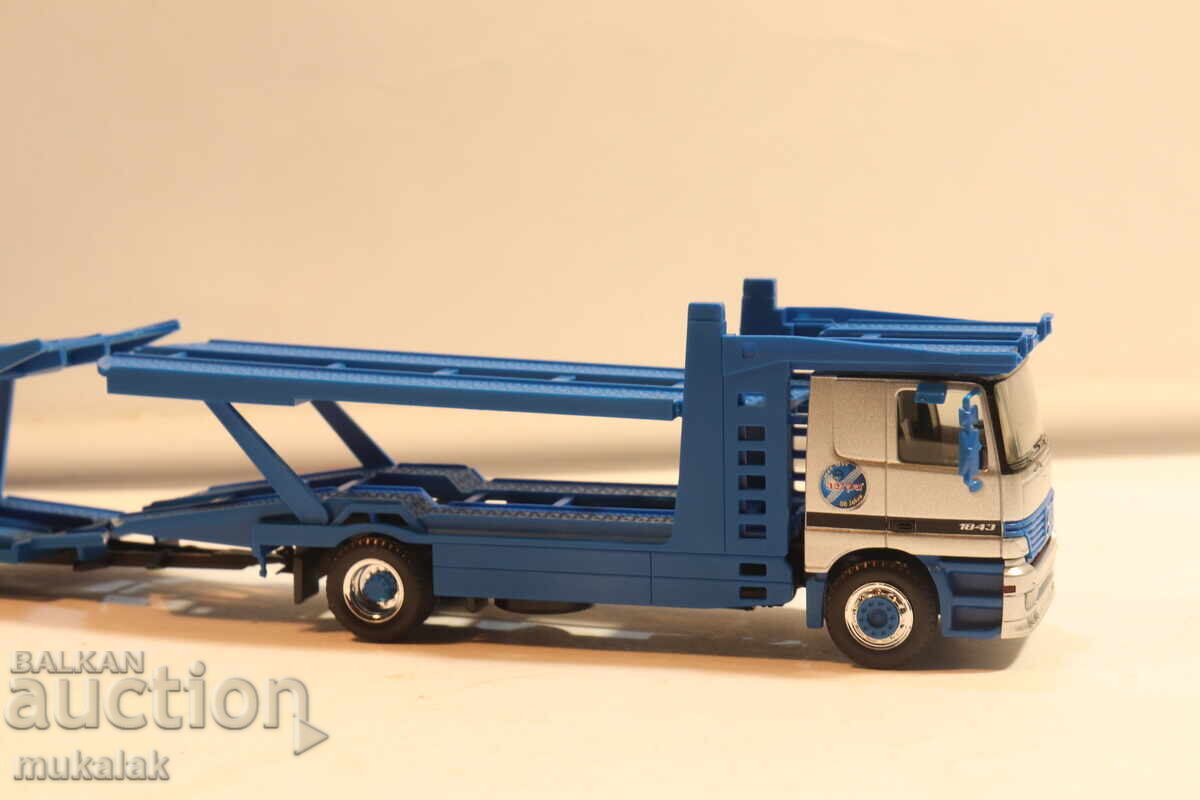 HERPA H0 1/87 MERCEDES ACTROS CAR TRANSPORTER TRUCK MODEL - 5