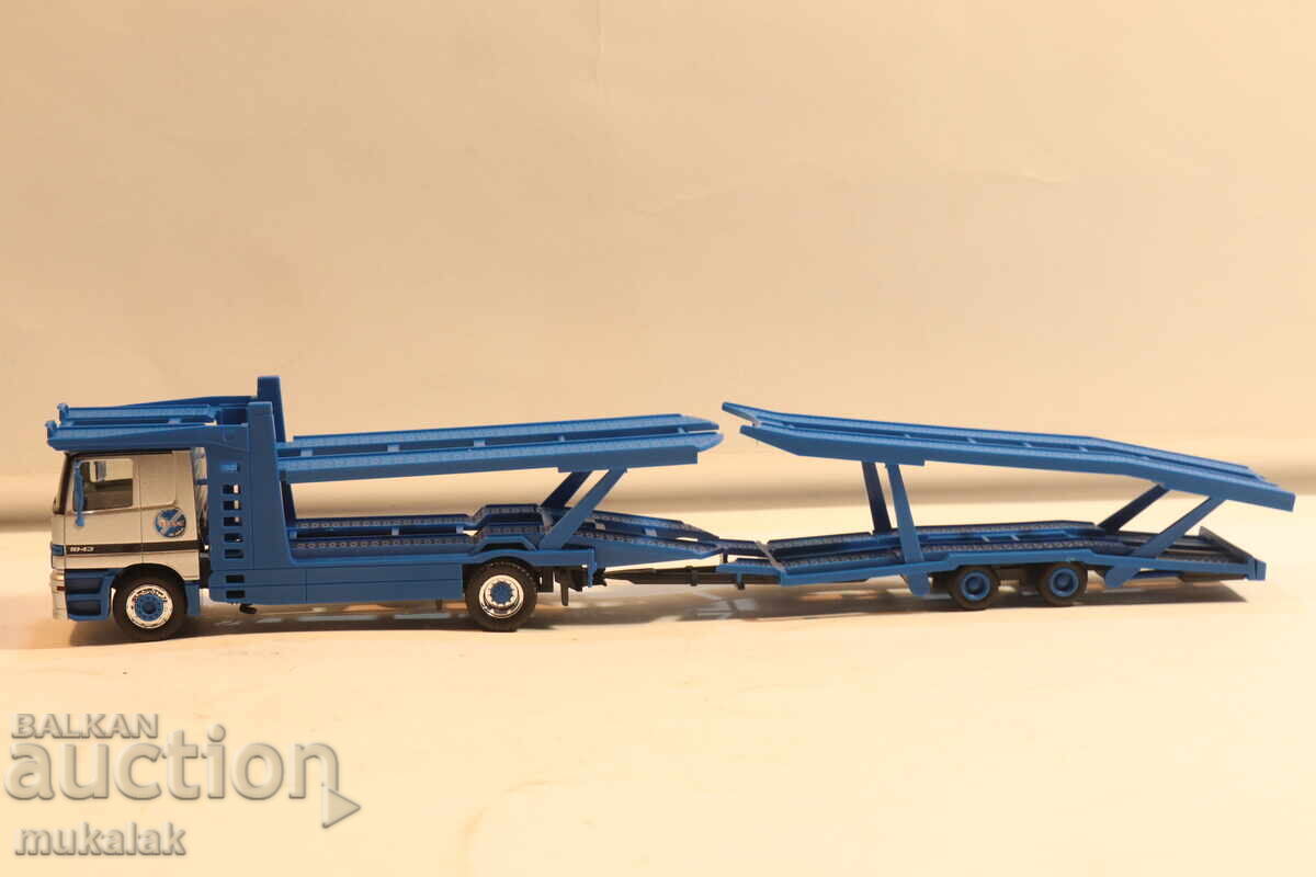 HERPA H0 1/87 MERCEDES ACTROS CAR TRANSPORTER TRUCK MODEL