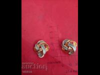 Αντίκες σκουλαρίκια με σμάλτο