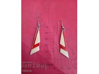 Старинни обеци с емаил