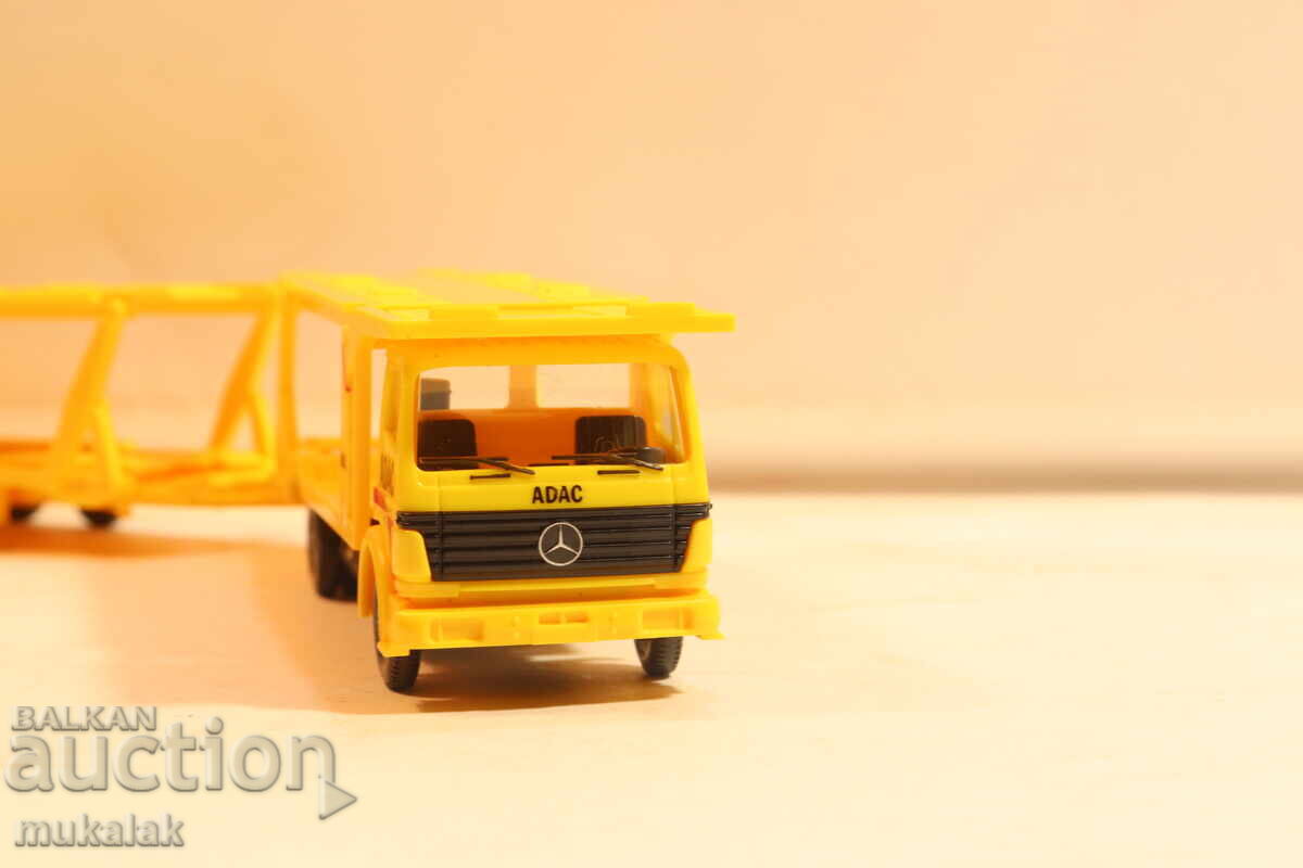 Livrarea WIKING H0 1/87 MERCEDES ADAC CAMION TRANSPORT AUTO MODEL MINIATURĂ
