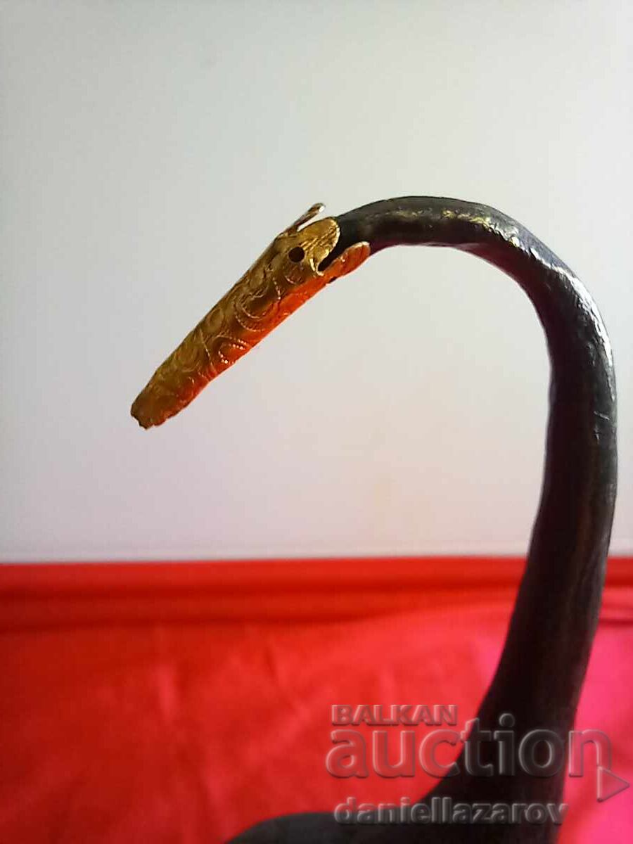 Delivery of Original Bronze Sculpture "Bird" Figurine. Signed Delivery of Original Bronze Sculpture "Bird" Figurine. Signed