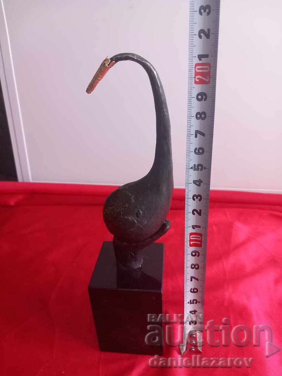 Original Bronze Sculpture "Bird" Figurine. Signed - 7 Original Bronze Sculpture "Bird" Figurine. Signed - 7