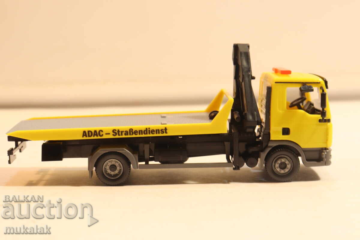 WIKING H0 1/87 MAN ADAC PLATFORMĂ AUTOVEHICUL DE REMORCARE MODEL - 5