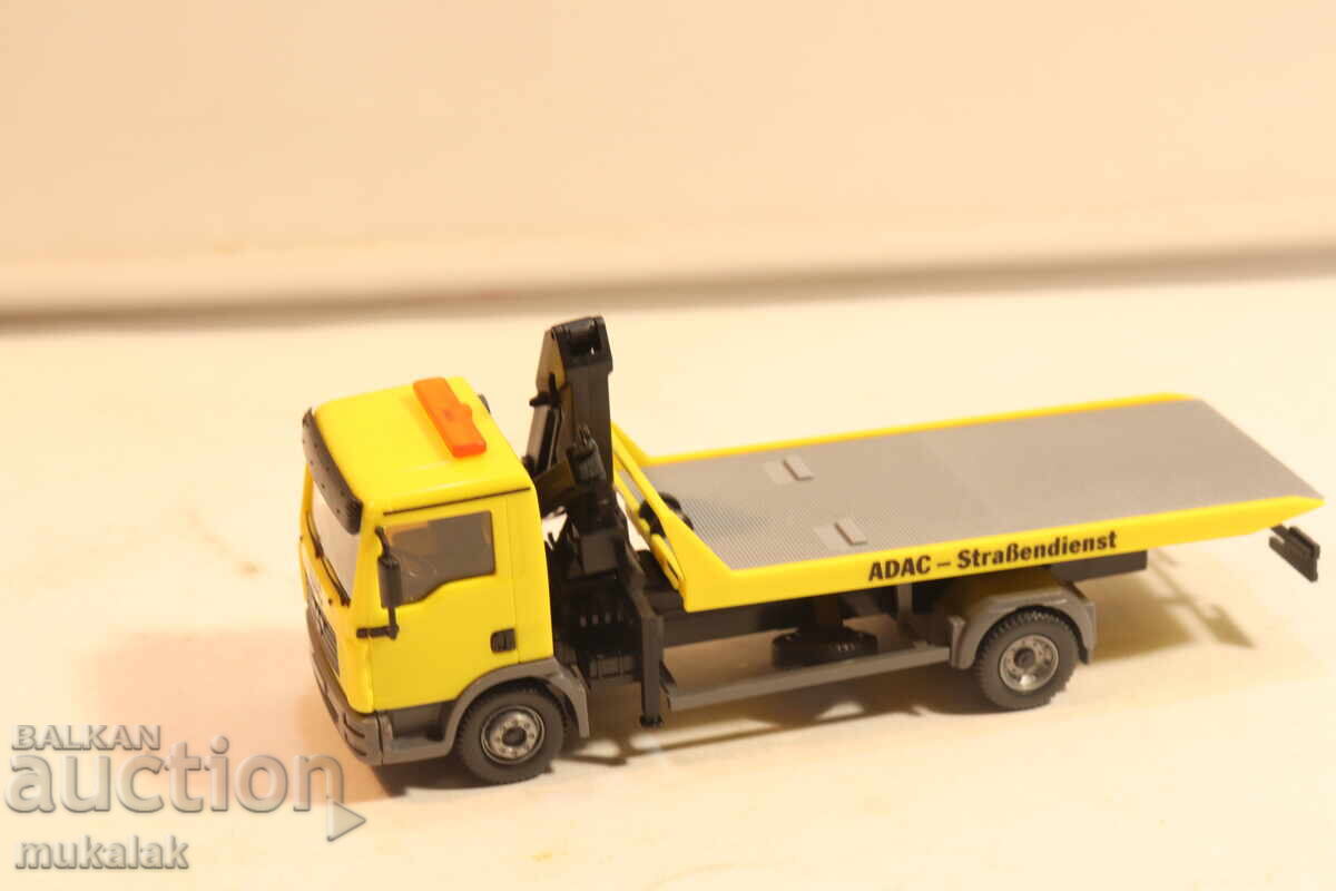 WIKING H0 1/87 MAN ADAC PLATFORMĂ AUTOVEHICUL DE REMORCARE MODEL - 6