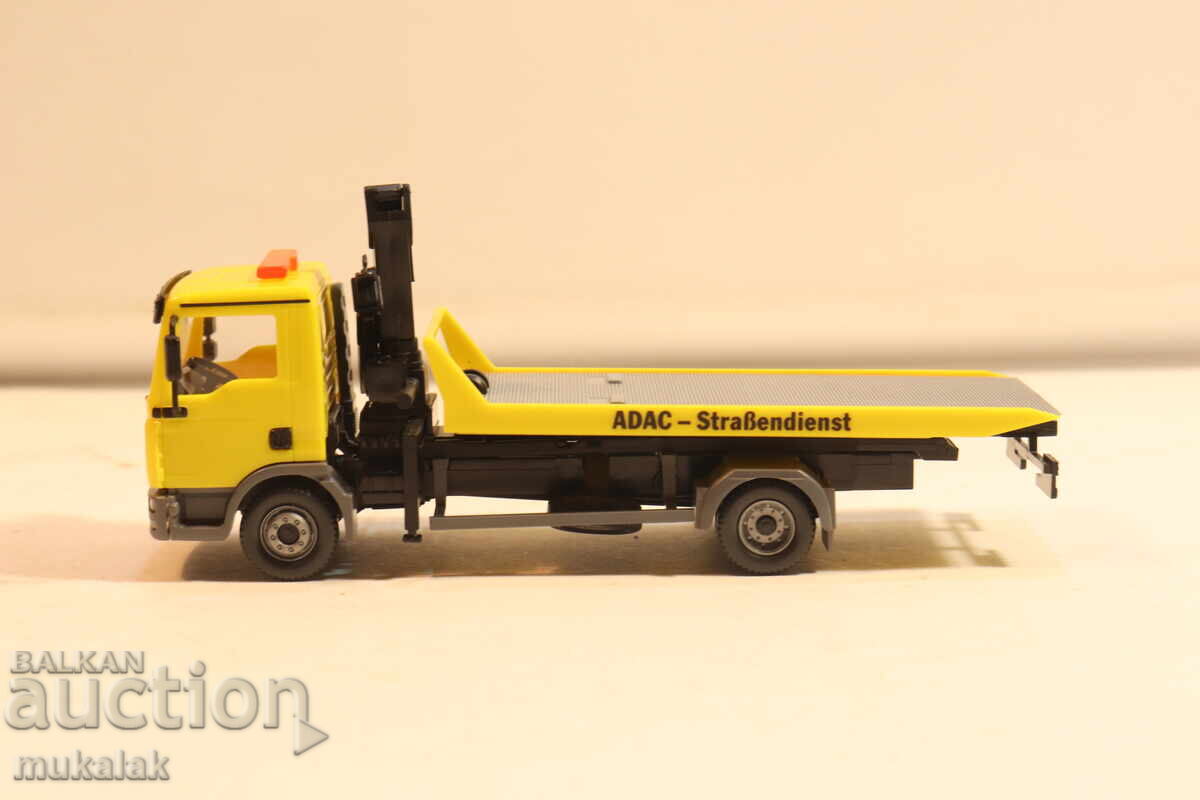WIKING H0 1/87 MAN ADAC PLATFORMĂ AUTOVEHICUL DE REMORCARE MODEL