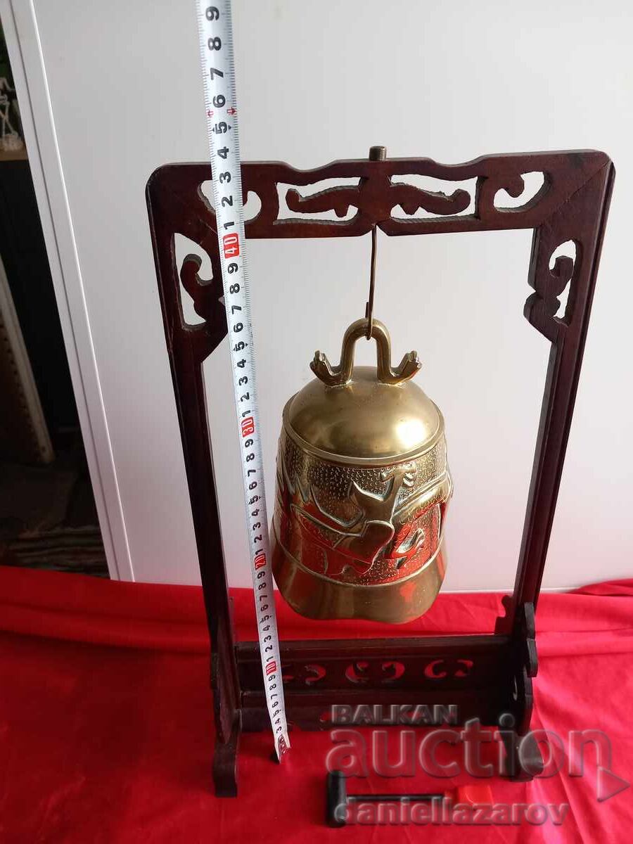 Old Large BUDDHIST Gong, Bell, Buddhism - 6