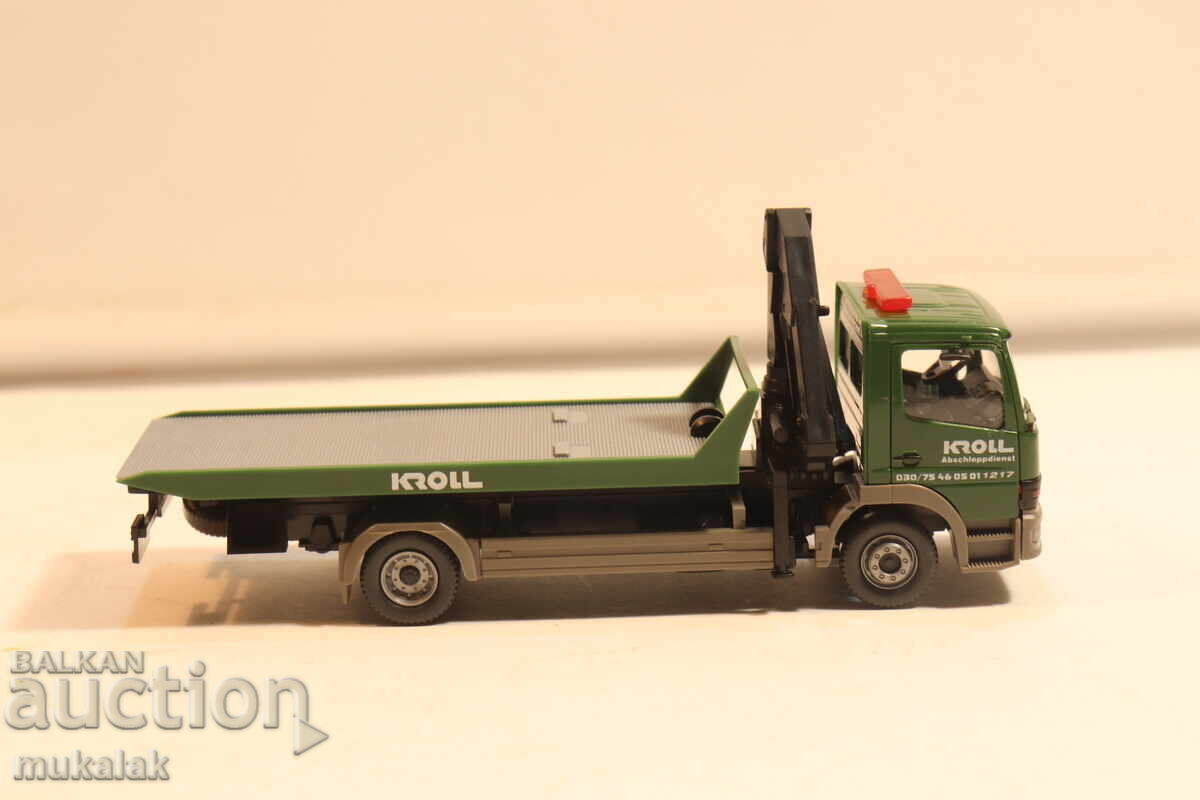 WIKING H0 1/87 MERCEDES PLATFORMĂ TRACTARE CAMION MODEL - 5
