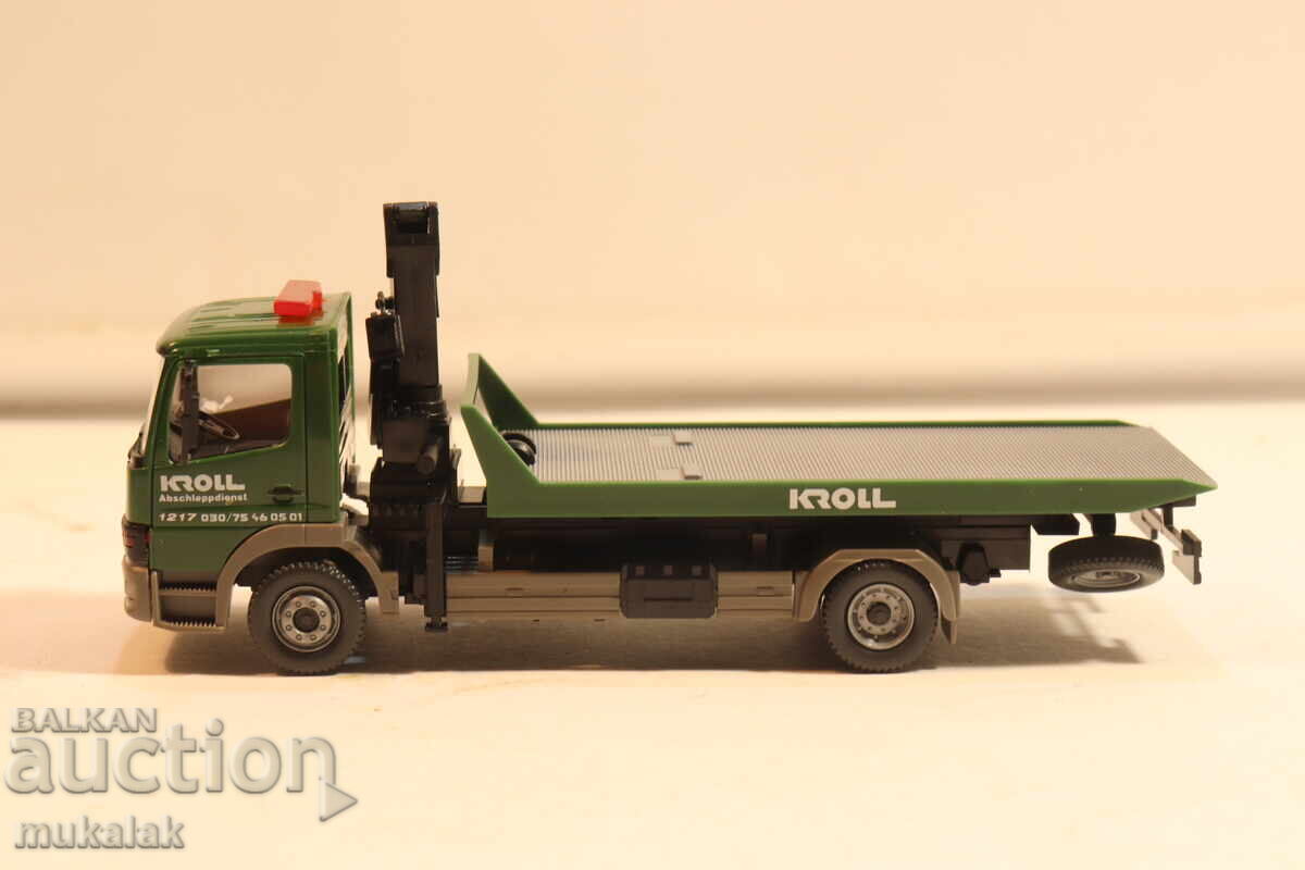 WIKING H0 1/87 MERCEDES PLATFORMĂ TRACTARE CAMION MODEL