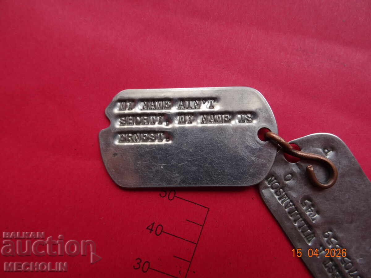 Delivery of COLLECTIBLE METAL DOG TAGS