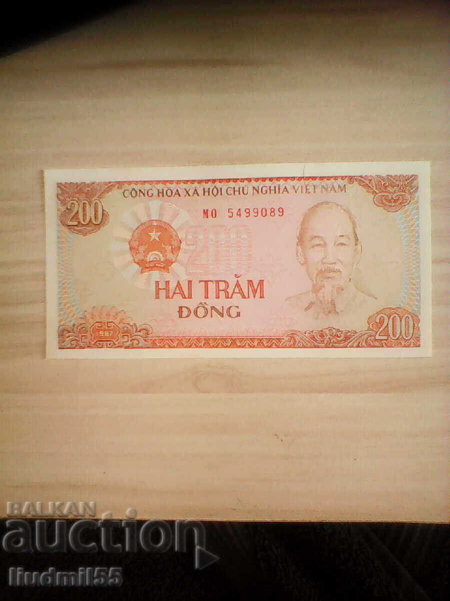 Βιετνάμ 200 δονγκ 1987 UNC