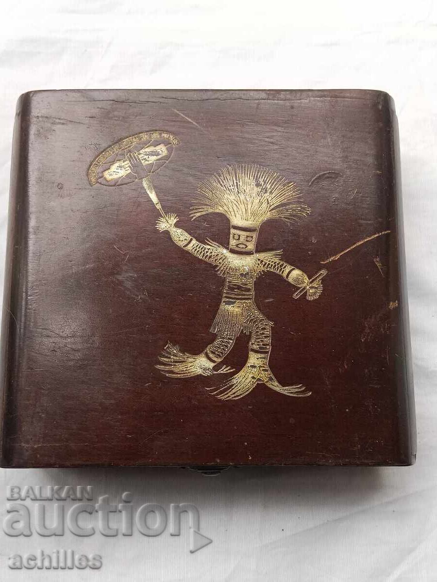 Old Cuban wooden box