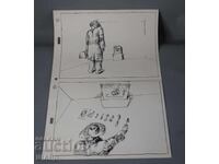 Veche Desen de Maestru cerneală Proiect poster film