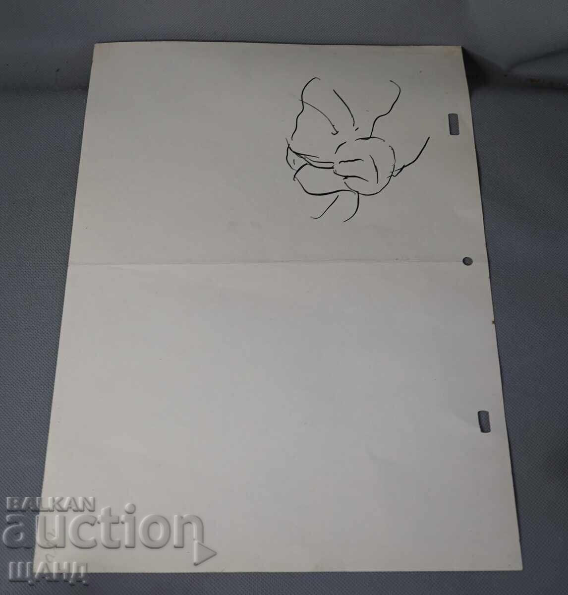 Стара Майсторска рисунка туш Проект плакат за филм с цена € 2.45 | 4.79 лв.