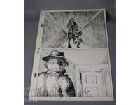 Veche Desen de Maestru cerneală Proiect poster film