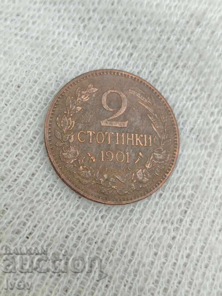 Auction  2 cents 1901