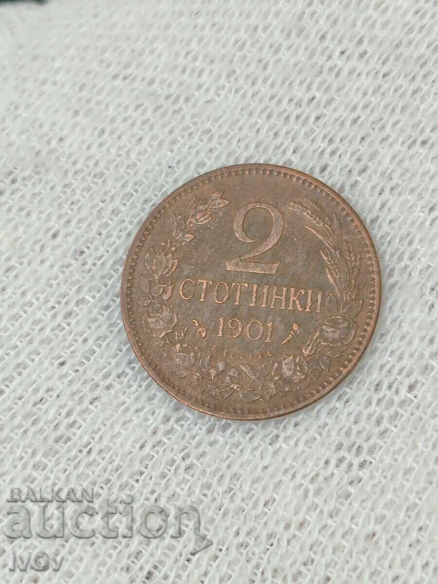 Delivery of 2 cents 1901