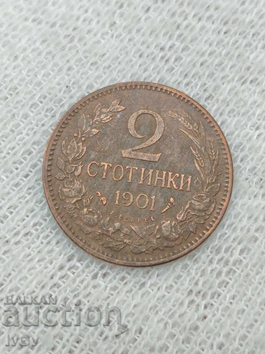 2 cents 1901