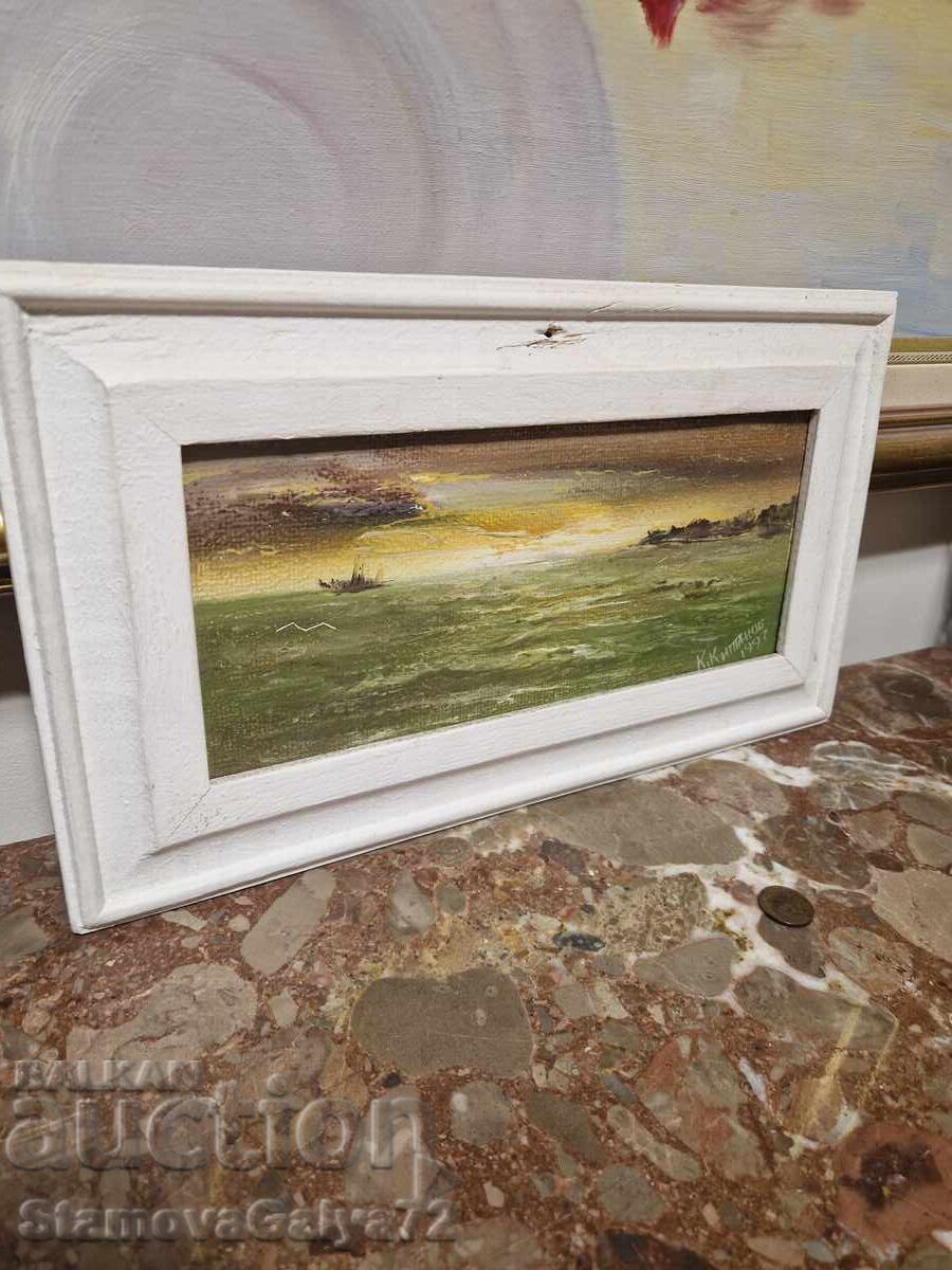 Kunyu Kitanov - ελαιογραφία σε ινοσανίδα, υπογεγραμμένη και χρονολογημένη - 5