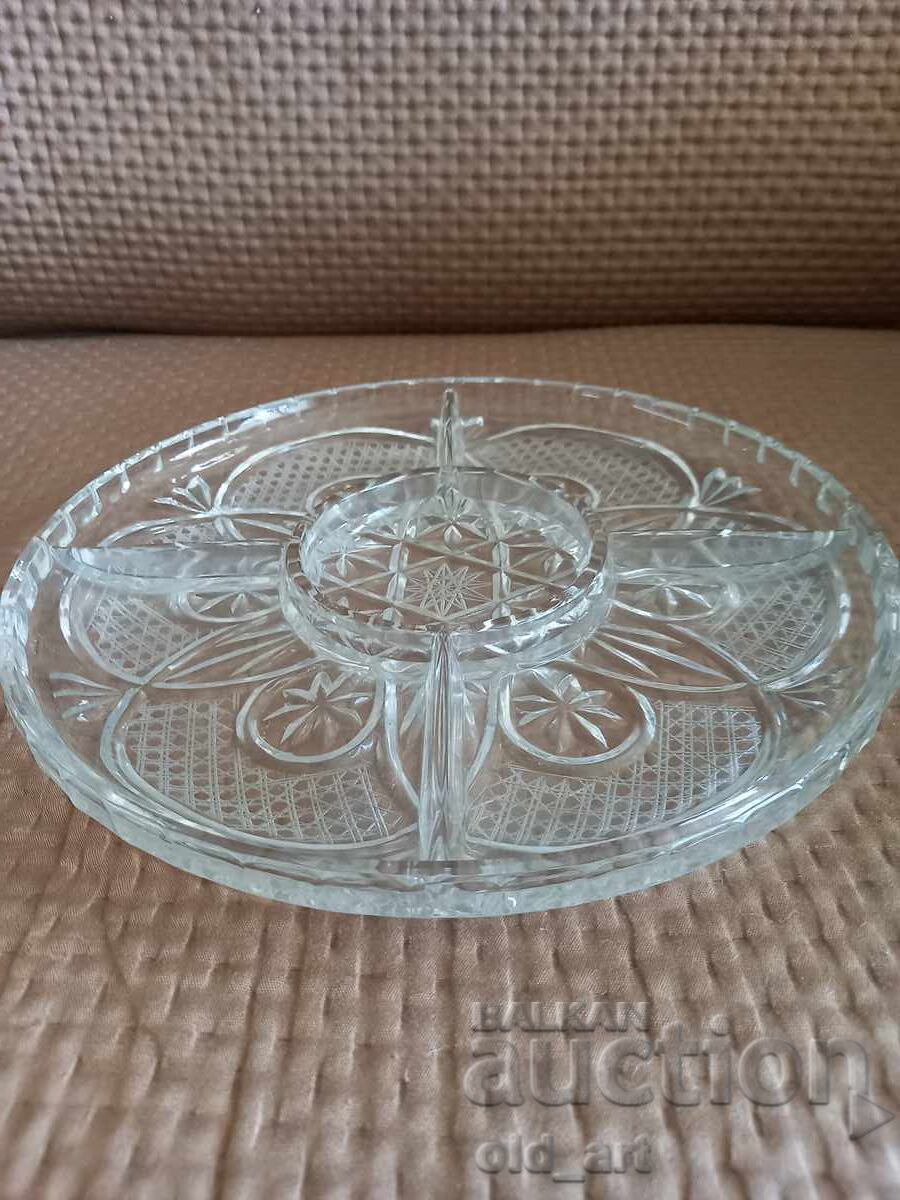 Cristal - Platou pentru servire, 5 secțiuni cu preț € 6.00 | 11.74 BGN