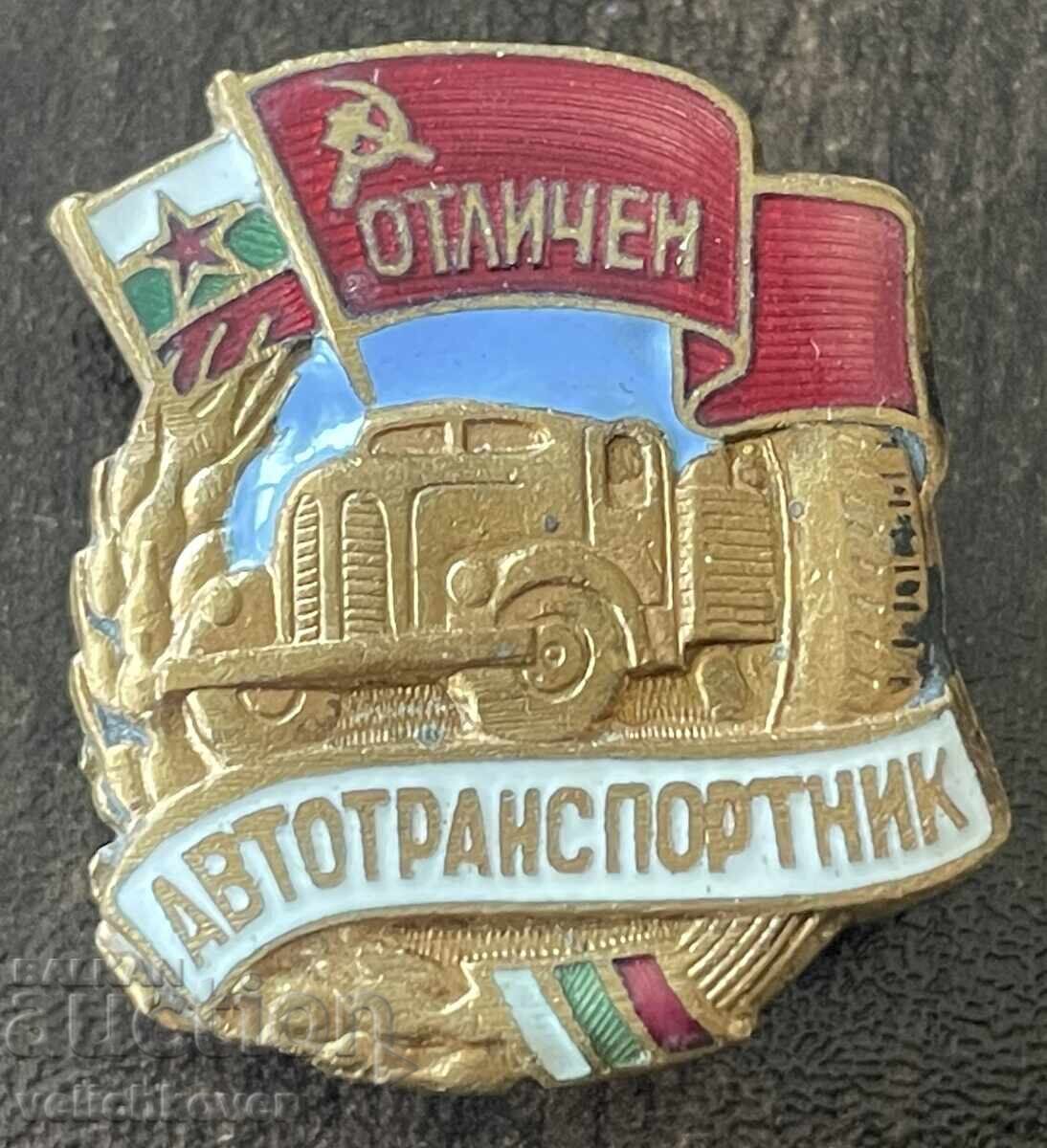 43269 Bulgaria insignă Excelent Transportator Auto email șurub anii 50