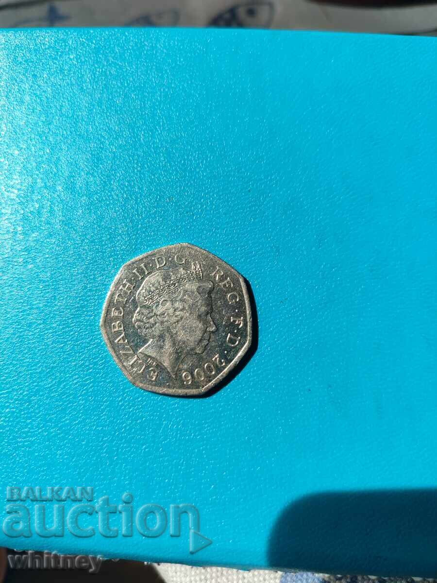 50 de peni 2006 cu preț € 2.99 | 5.85 BGN