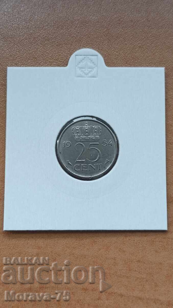 25 cents 1954