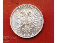 Αλβανία 5 λεκ 1939 UNC