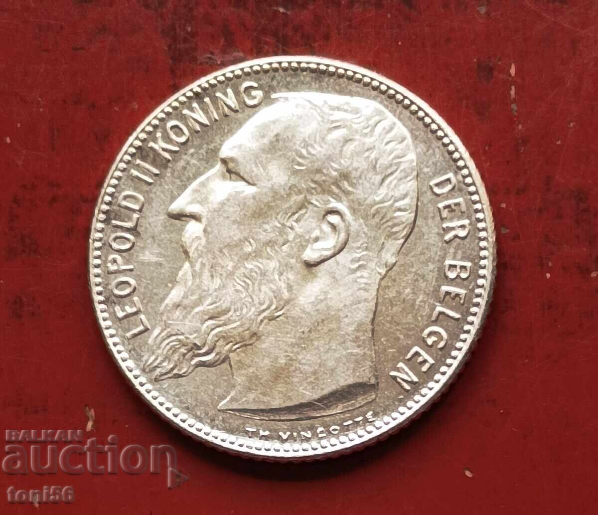 Belgium 1 Franc 1909 UNC - Leopold II with price € 42.00 | 82.15 BGN