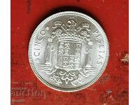 Ισπανία 5 πεσέτες 1949/50 UNC - Φράνκο