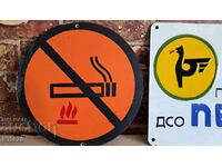 Plastic sign - no smoking
