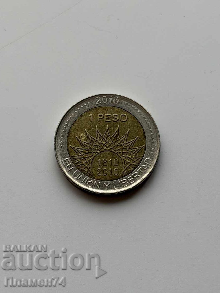 1 peso 2010 Argentina Mar del Plata