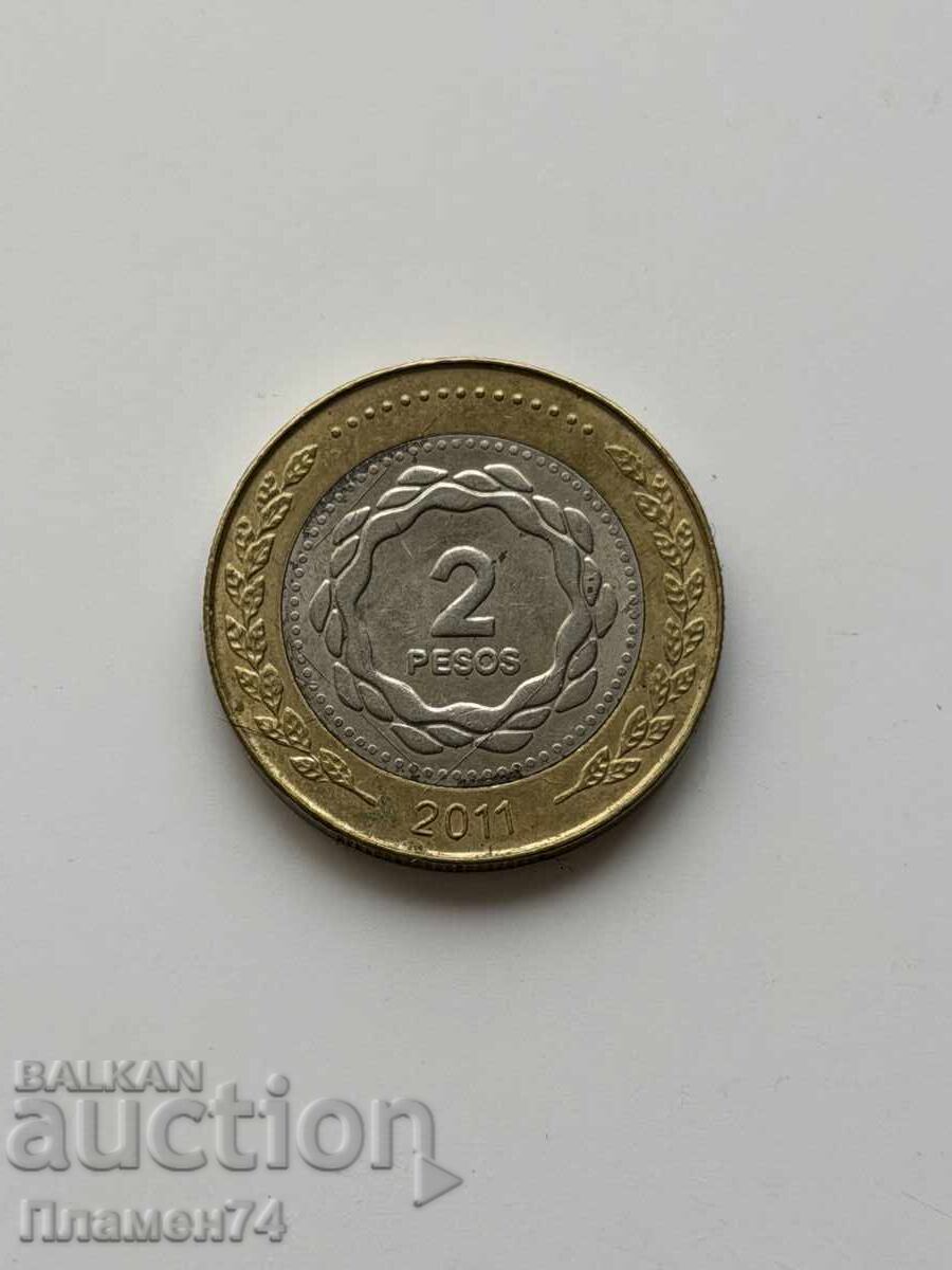 2 pesos 2011 Argentina