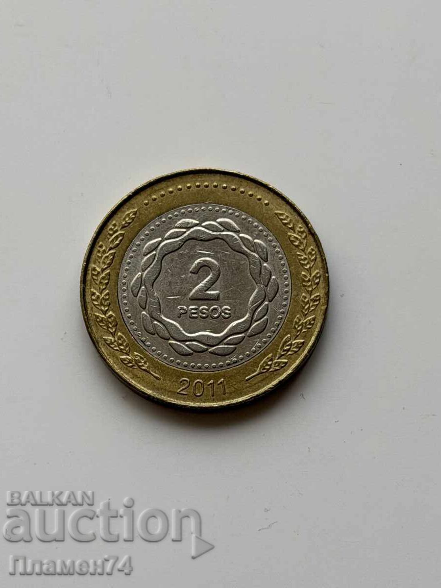 2 pesos 2011 Argentina