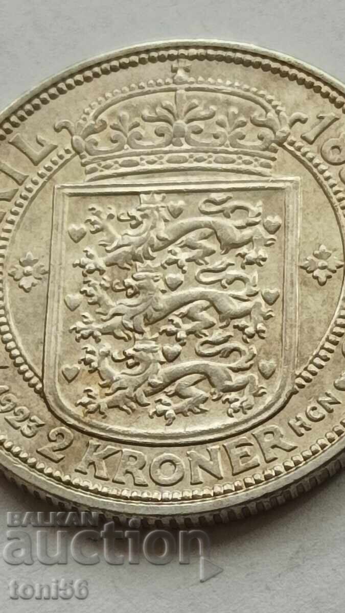 Delivery of Denmark 2 kroner 1923 UNC