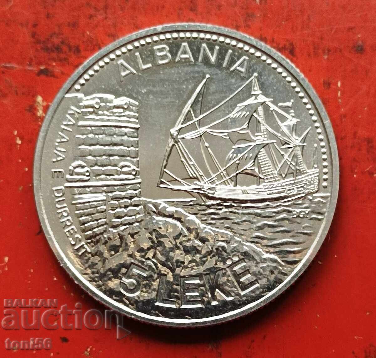 Албания 5 леки 1987  UNC