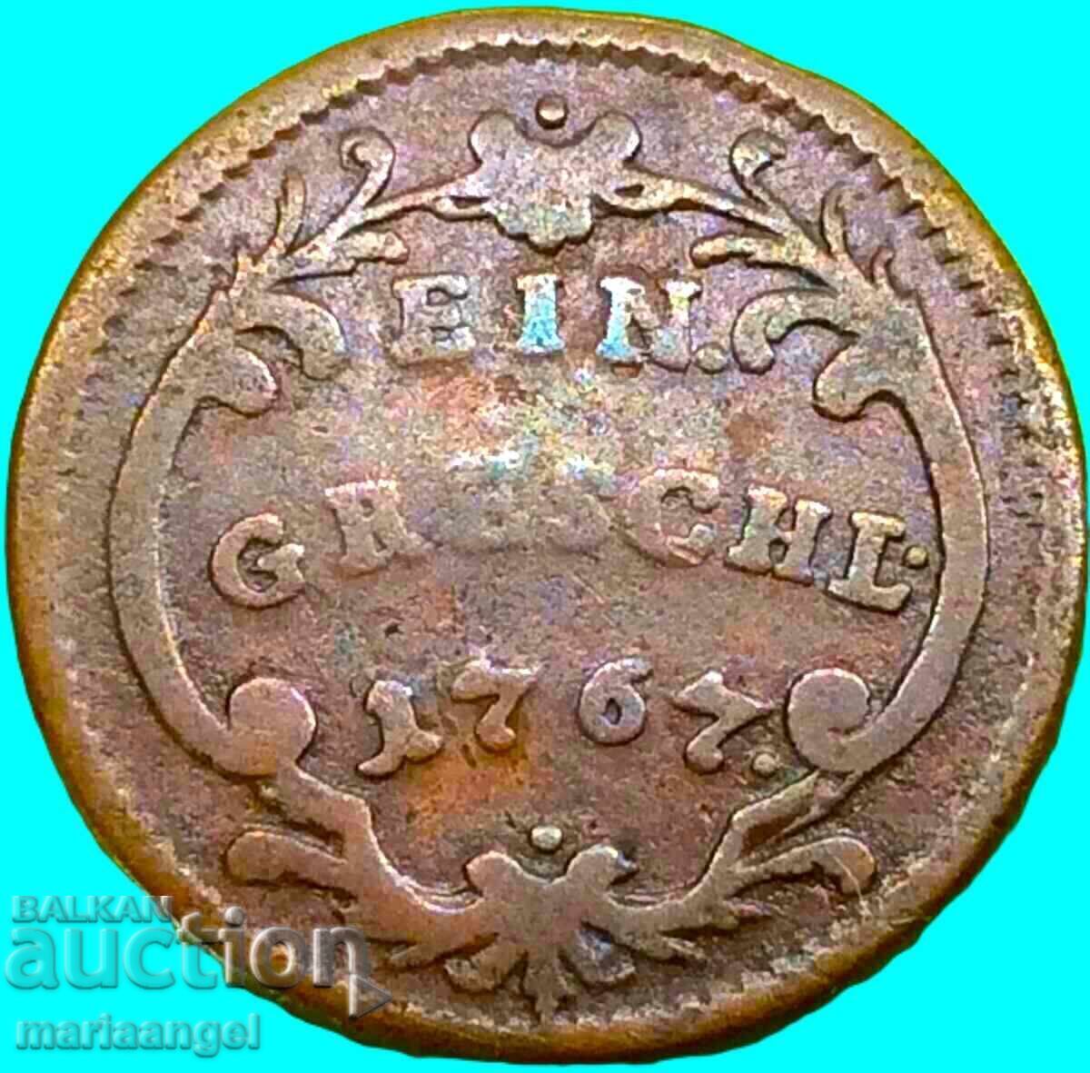 1 γρόσι 1767 Αυστρία για Τσεχία Πράγα Μαρία Θηρεσία - σπάνιο - 5