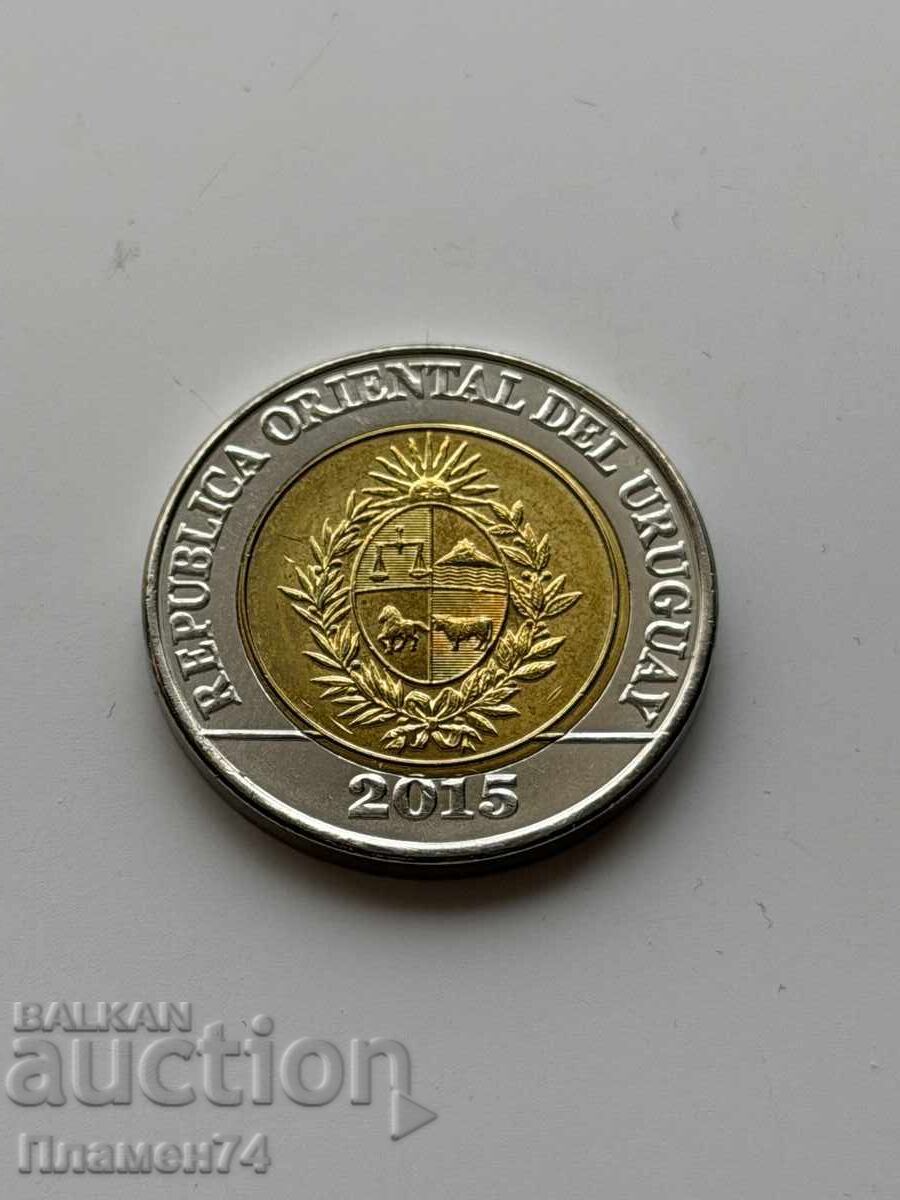 10 πέσος 2015 Ουρουγουάη Κανονισμός της γης 1815 με τιμή € 3.40 | 6.65 BGN