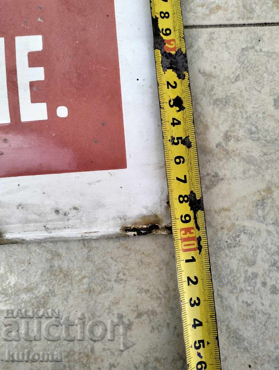 Licitație Placa veche emailata