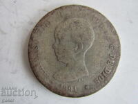 ❌Spain/1 peseta 1891/silver 0.835/ORIGINAL❌