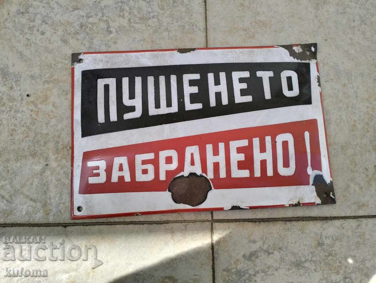 Placa veche emailata