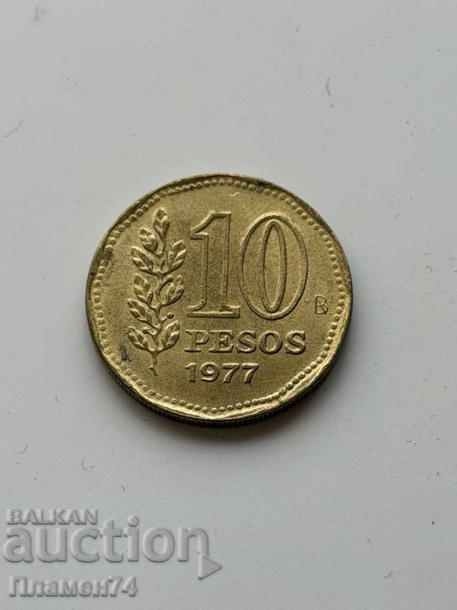 10 pesos 1977 Argentina