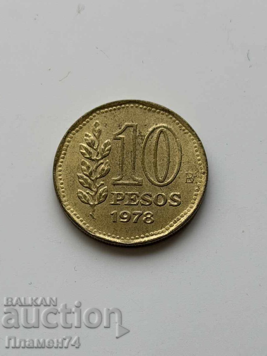 10 pesos 1978 Argentina