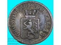 1 Kreuzer 1849 Germania Hesse-Darmstadt