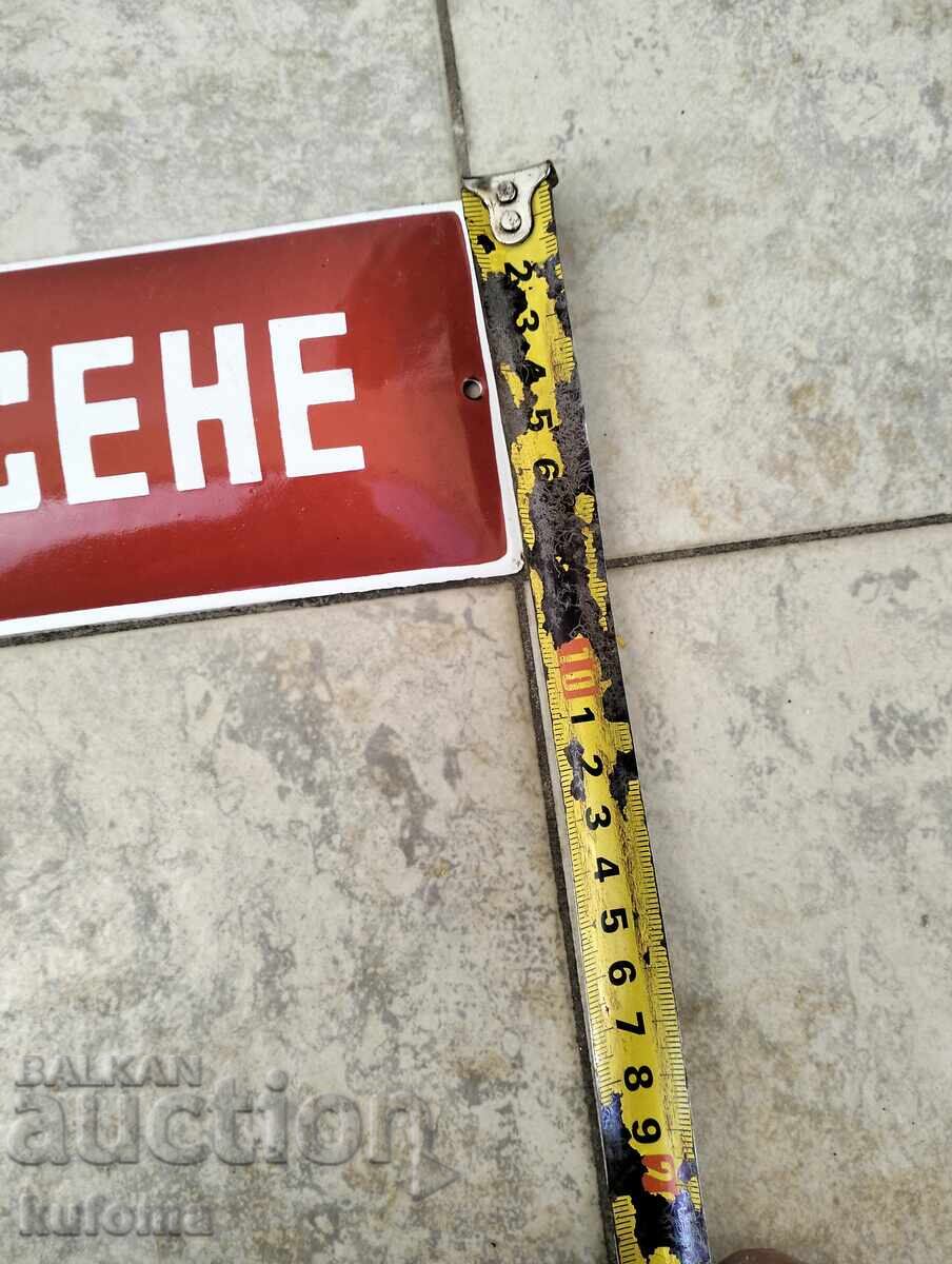 Licitație Placa veche emailata