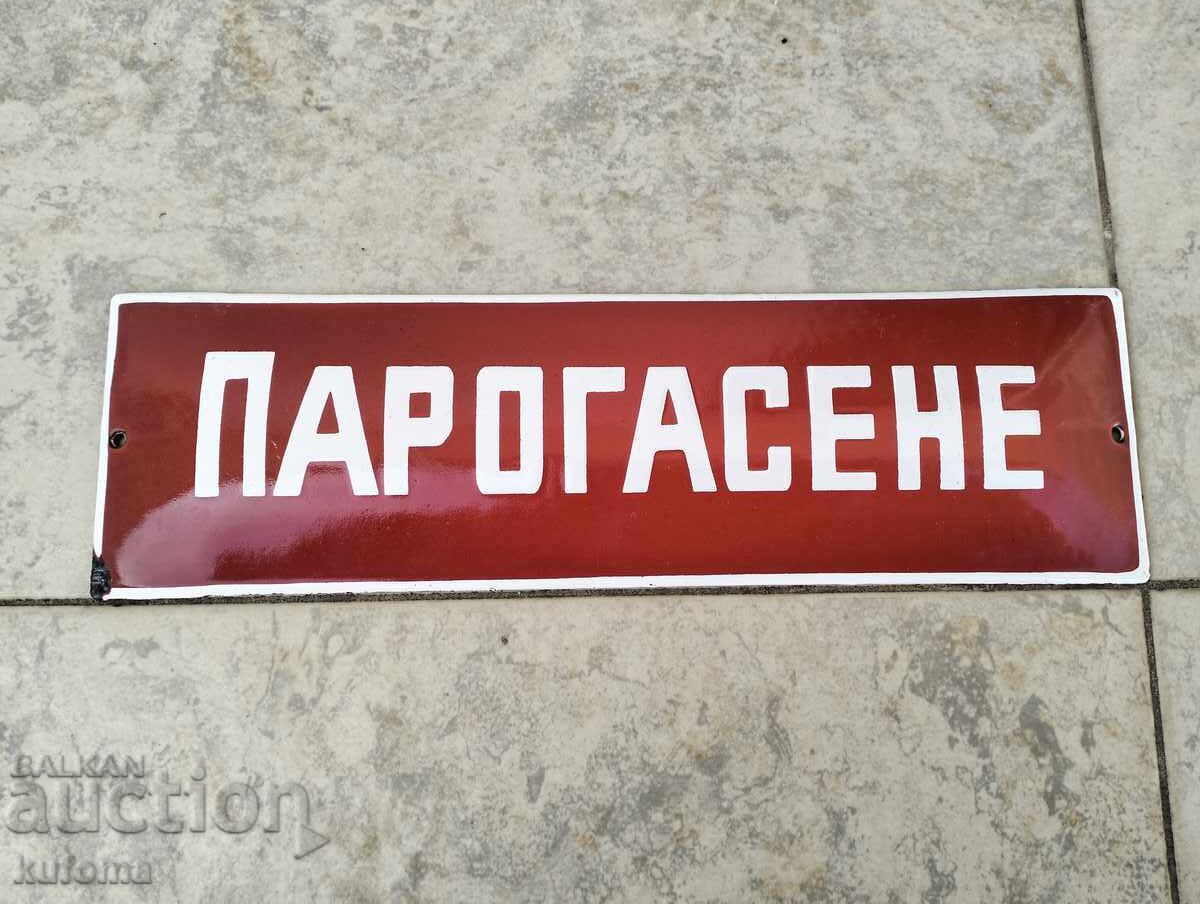 Placa veche emailata